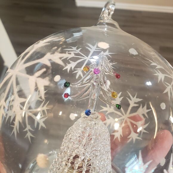 Sorelle Spun Glass Light Up Color Change Christmas‎ Tree Large Hand Blown Globe - Picture 8 of 13